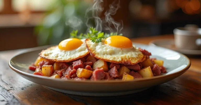 corned beef hash and eggs